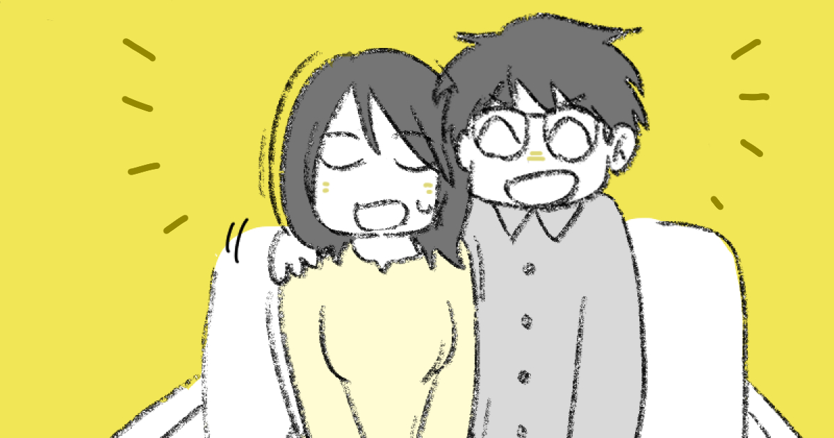 仲の良いサバノ家夫婦の画像